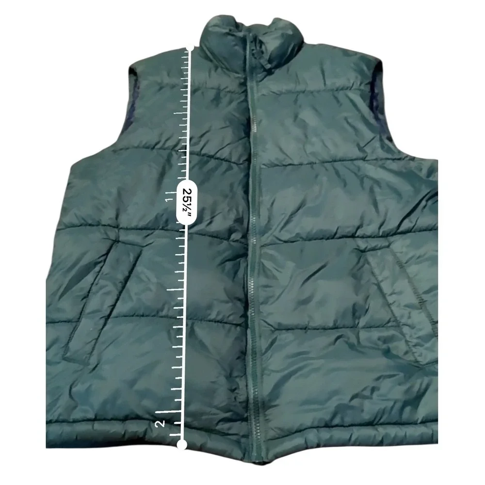 Old‎ Navy Puffer Vest Women's Medium Green Sleeveless Outdoor Casual Layered